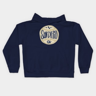 San Diego Hand Drawn Script Design Kids Hoodie